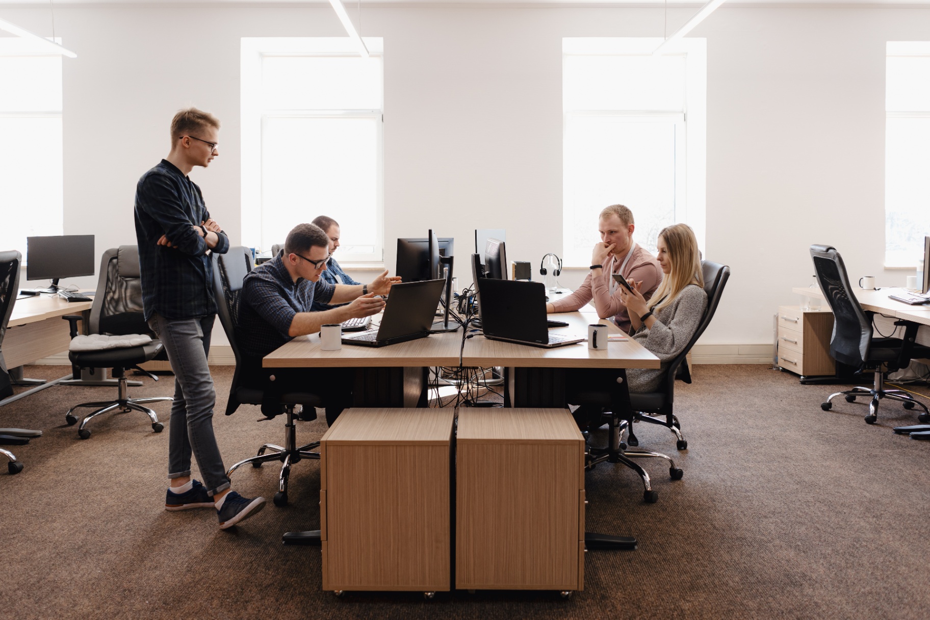 Back-office workspace or admin processing screen