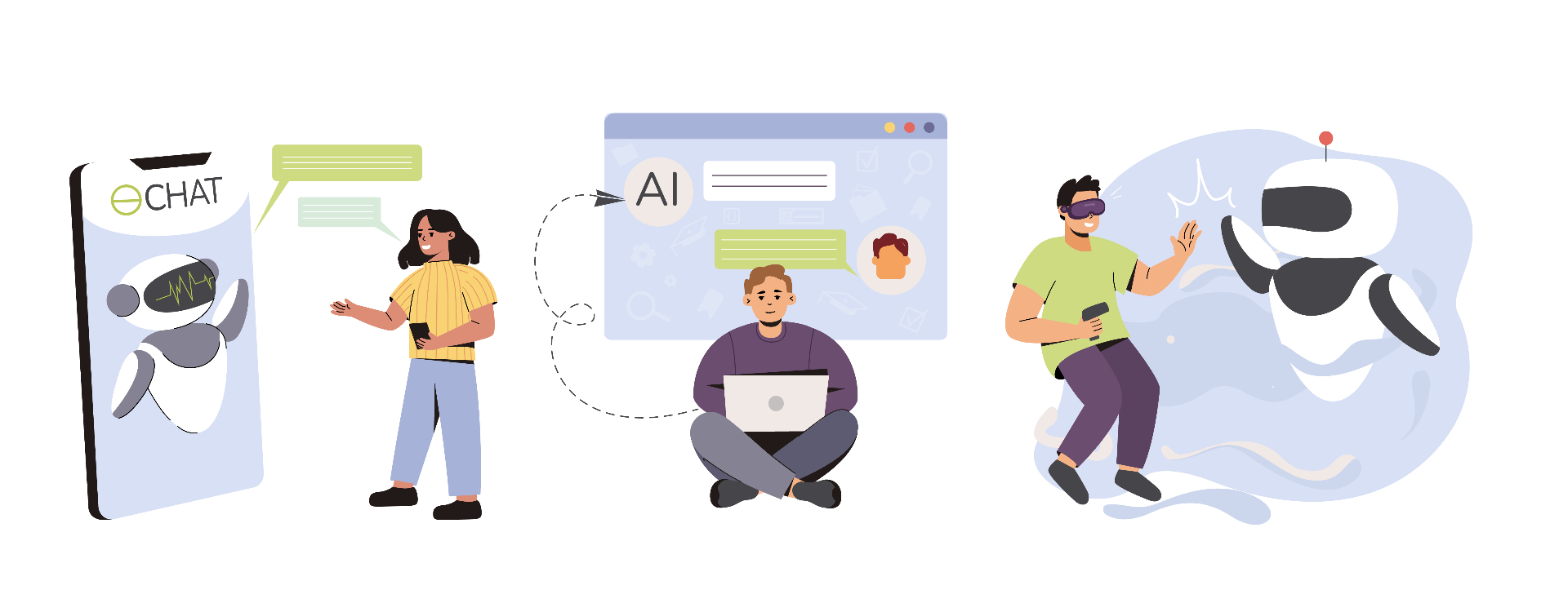 AI assistant interface preview placeholder